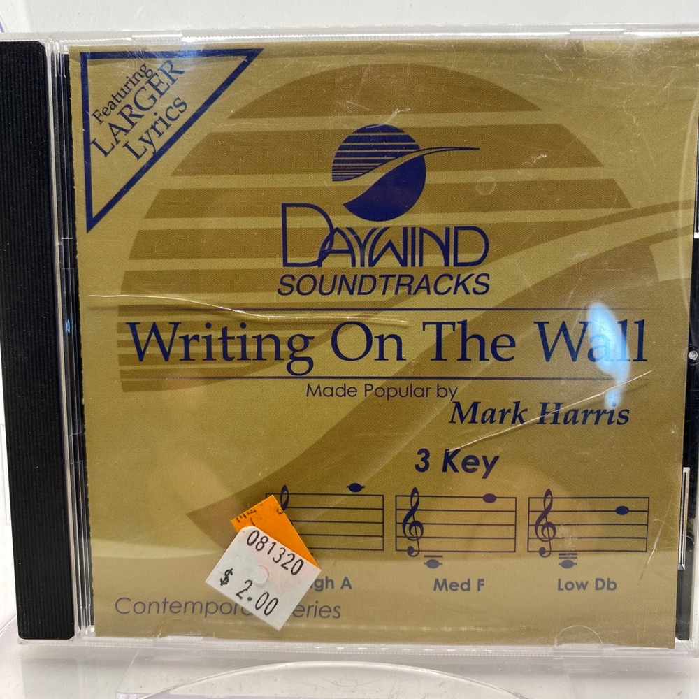Daywind Soundtracks Writing On The Wall Mark Harris 3 Key CD Accompaniment Track